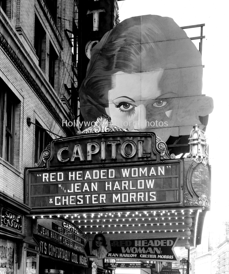 Capitol Theatre N.Y.C 1932 Red Headed Woman Starring Jean Harlow wm.jpg